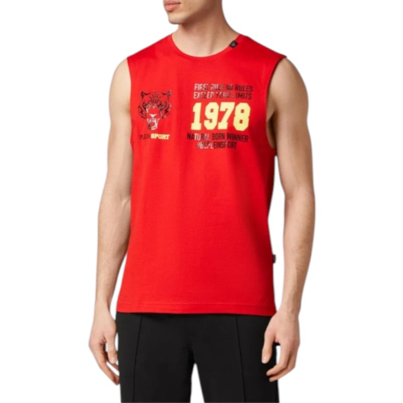 andriki-amaniki-mployza-plein-sport-sleevesless-tips190352-red-nexstep