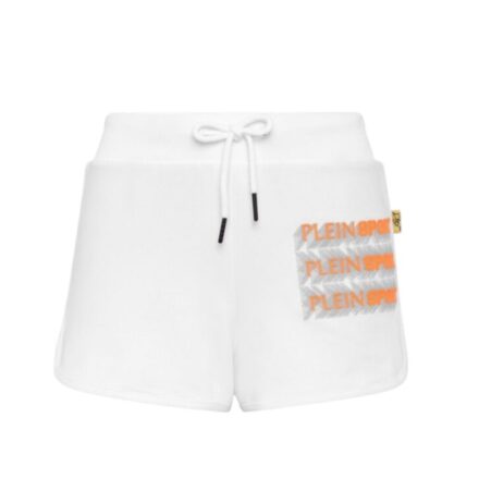 Γυναικείο Αθλητικό Σορτς Plein Sport Women Sportswear Fit Training DSPS3501-01 White
