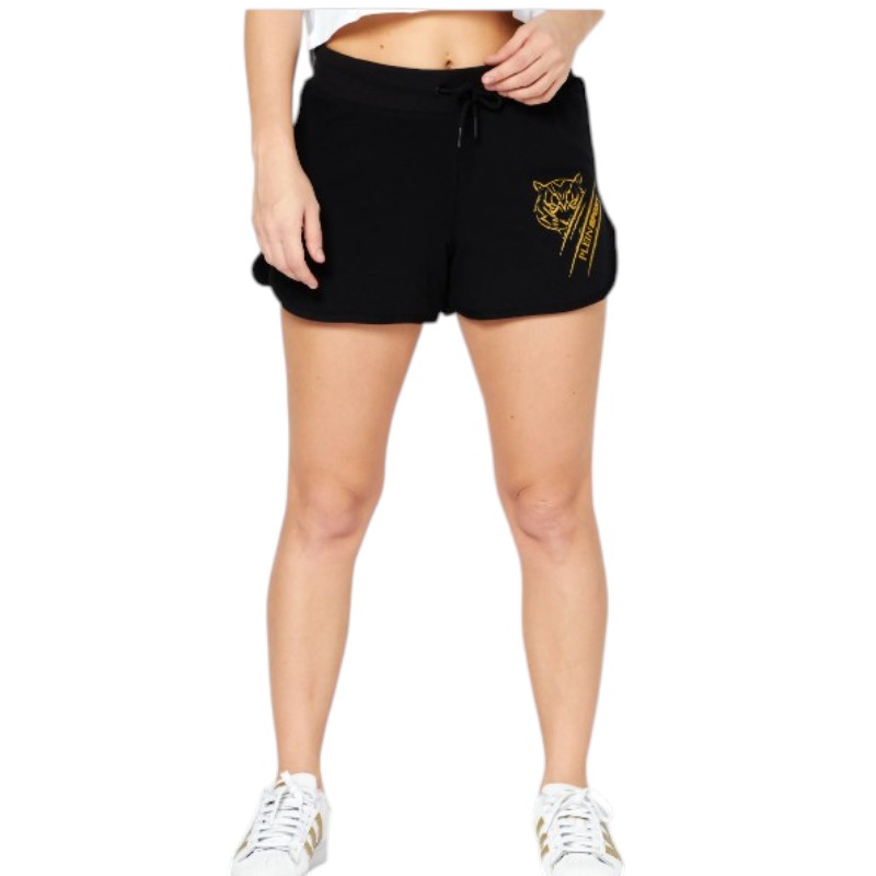 gunaikeio-athlitiko-shorts-plein-sport-women-sportswear-fit-training-dsps3503-99-black-nexstep (2)