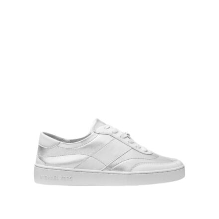 Γυναικεία Δερμάτινα Sneakers Michael Kors Kaycee 43TKHSFSAL Silver/White