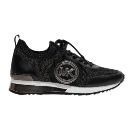 Γυναικεία Sneakers Michael Kors Jenkins Knit Trainer Met Sf Stretch Knit 49H3JNFS3D Gunmetal