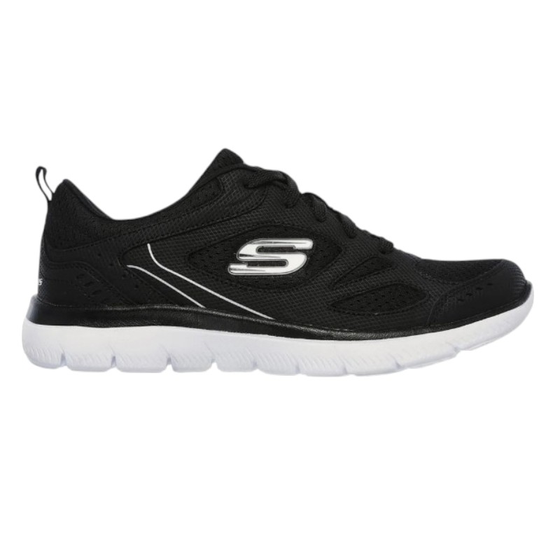 gunaikeia-sneakers-skechers-summits-suited-12982-bkw-black-white-nexstep (4)